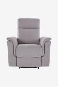Loft24 - Hvilestol Manual Southbrook - Grå - Lænestole - - Homeroom