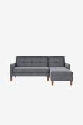 Dorel Home - Chaiselong Sovesofa med opbevaring Lilly - Grå - Sovesofa...