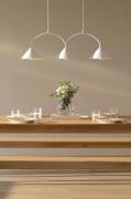 Globen Lighting - Pendellampe Curve 3 Mokka - Hvid - Loftpendler - - H...