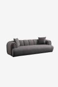 Hanah Home - 3-sæders sofa Puffy Plain - Grå - 3-pers. sofaer - - Home...