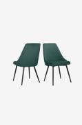 Loft24 - Spisebordsstol 2Pk Natascha - Grøn - Stole - - Homeroom