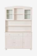 Loft24 - Buffet med 3 døre, 2 glasdøre og 3 skuffer Mette - Hvid - Kom...
