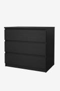 Tvilum - Naia Kommode 3 skuffer - Sort - Kommoder - - Homeroom