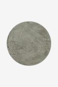 KM Home - Luvtæppe Genova Zen rund - Grøn - Fladvævede tæpper - - Home...