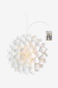Markslöjd - Væg-/borddekoration Dahlia 35 cm batteridrevet - Hvid - Ju...