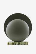Globen Lighting - Bordlampe Orbit Mokka/brun marmor - Grøn - Bordlampe...