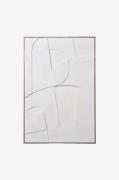 House Nordic - Relief vægdekoration Madeline - Hvid - Billeder - - Hom...