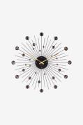 Karlsson - Vægur Sunburst Crystal Large - Sort - Vægure og bordure - -...