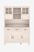 Loft24 - Buffetskab Alby 3 låger/2 skuffer - Hvid - Skabe - - Homeroom