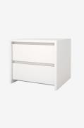 Tvilum - Natbord Next 2 skuffer - Hvid - Sengeborde - - Homeroom