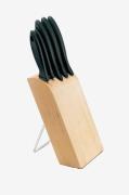 Fiskars - Knivblok med 5 knive Essential - Køkkenknive & tilbehør - - ...