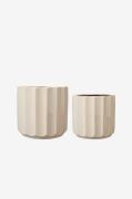 Wikholm Form - Gryde Lou S/2 - Hvid - Urtepotteskjulere & vaser - - Ho...