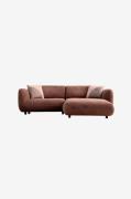 Hanah Home - Hjørnesofa Via - Brun - Sofaer - - Homeroom