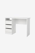 Tvilum - Function Plus Desk 3 skuffer - Hvid - Skriveborde - - Homeroo...