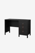 Tvilum - Madrid Skrivebord 3 skuffer - Sort - Skriveborde - - Homeroom