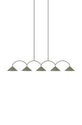 Globen Lighting - Pendel Curve 5 - Grøn - Loftpendler - - Homeroom