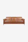 Loft24 - Sofa 3-personers sofa med 2 elektriske liggestole Lund - Brun...
