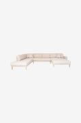 House Nordic - U-sofa open-end Lido - Beige - Sofaer med chaiselong - ...