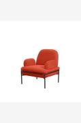 Hanah Home - Fløjstol Aster - Orange - Lænestole - - Homeroom