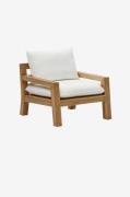 Kave Home - Udendørs lænestol - forcanera - Hvid - Havelænestole - - H...