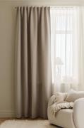 &Home - Mørklægningsgardin Linnie 1-pak - Beige - Mørklægningsgardiner...