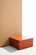 Pastill - Pop bord i farvet glas 60x60 cm - Brun - Sofaborde - - Homer...
