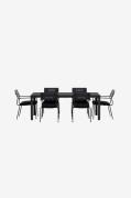 Venture Home - Mirko-spisebord med Nicke-stol - Sort - Spisegrupper - ...