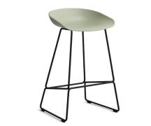 HAY About a Stool (AAS 38) - Pastel Green - Sort Stål - 75cm (BEMÆRK D...