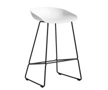 HAY About a Stool (AAS 38) - Hvid - Sort Stål - 75cm (BEMÆRK DENNE HØJ...