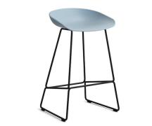 HAY About a Stool (AAS 38) - Slate Blue - Sort Stål - 65cm