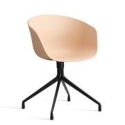 HAY About A Chair - AAC 20 - Sort Drejestel - Pale Peach