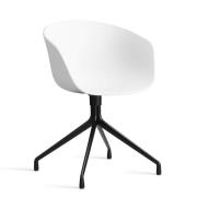 HAY About A Chair - AAC 20 - Sort Drejestel - White