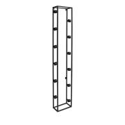 REIMS væghængt vinholder sort metal 25x12,5x135  (SORT, ONESIZE)