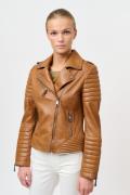 CRÉTON CRDiva biker jakke  (WALNUT XL)