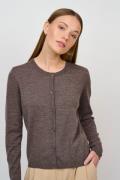 CRÉTON CRLezly o-neck cardigan (COFFEE MELANGE  M)