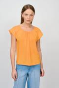 CRÉTON CRDrape bluse (ORANGE M)