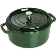 Staub Rund Gryde 24 cm 3,8 liter Basilikumsgrøn