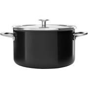 KitchenAid Cookware Collection Gryde m/låg 24 cm, sort