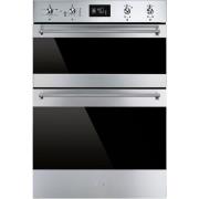 Smeg 60cm Classic Dobbelt Multifunktionsovne i Rustfrit Stål