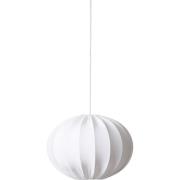 Watt & Veke Loftslampe, oval kugle, 40 cm, hvid