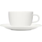 Iittala Raami kaffekop med fad, hvid