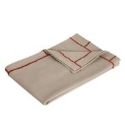 Hübsch Easypeasy viskestykke, beige/rød