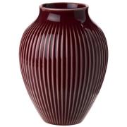 Knabstrup Vase 12,5 cm, ripple berry