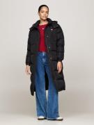 Tommy Hilfiger TJW Alaska Long Puffer EXT Kvinde Black Dunjakker Str L...