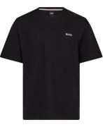 BOSS Waffle Tshirt Mand Sort Kortærmede T-shirts Str XL - hos Magasin