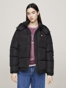 Tommy Hilfiger TJW Alaska Puffer EXT Kvinde Black Overgangsjakker Str ...