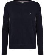 Tommy Hilfiger CO Jersey Stitch Boatnk Sweater Kvinde Desert Sky Sweat...