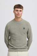 !Solid Sdvalencia Structure Crew Neck With Mand Vetiver Sweaters Regul...