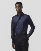 BARONS The Consultant 4. 0 | Navy | Slim fit Mand Navy Langærmede Skjo...