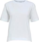 Selected Femme Slfessential SS Boxy TEE Noos Kvinde Hvid Kortærmede T-...